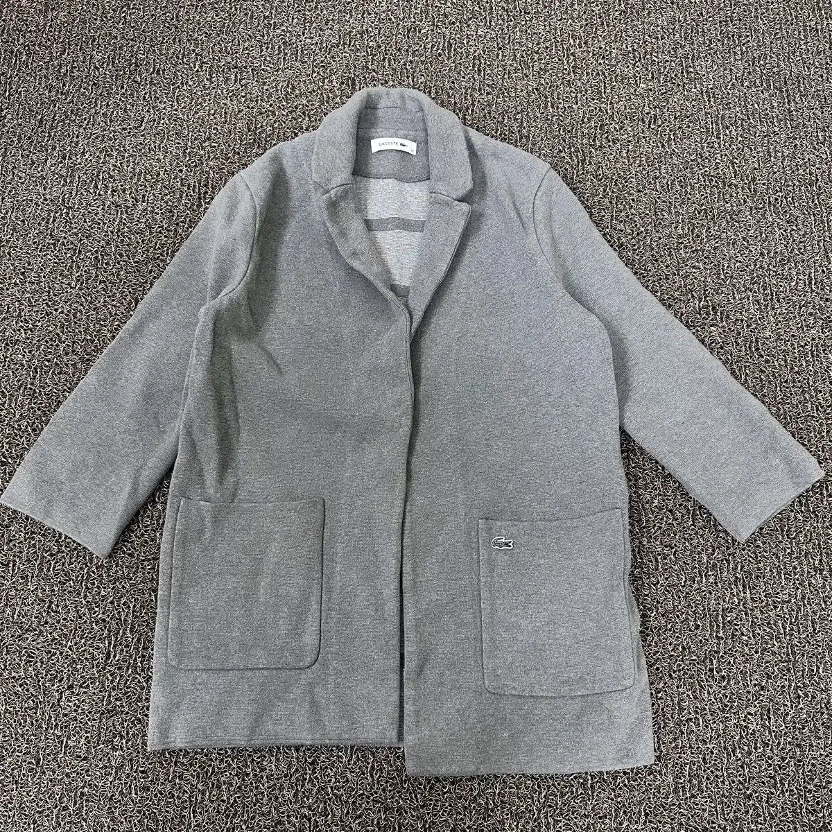 Lacoste Knit Cardigan Jacket Gray 90(S)