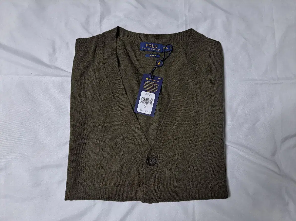 (New/XXL) Polo Ralph Lauren 100% Cashmere Cardigan Olive