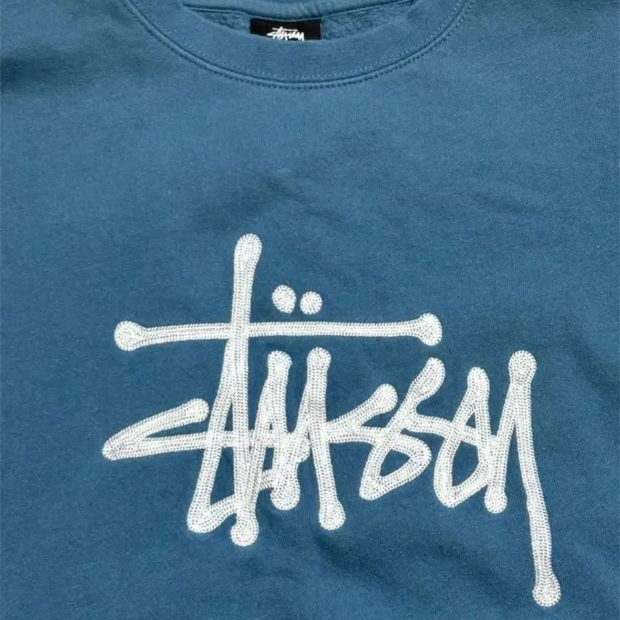 stussy 스투시 빅로고 자수 맨투맨