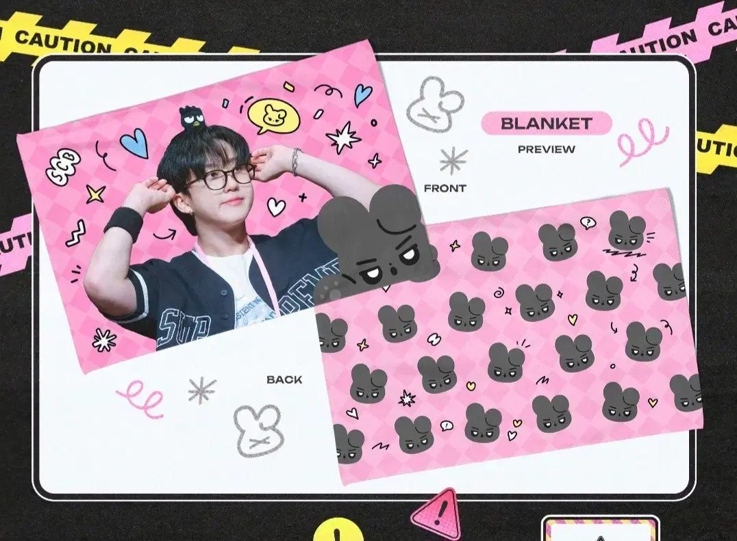 Skz changbin Blanket wts (Cheese)