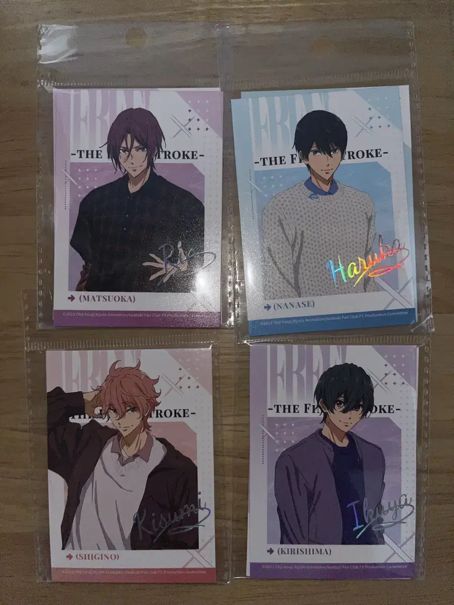 Free! Free 10th Anniversary polaroid kard Rin Haruka Kisumi Ikuya