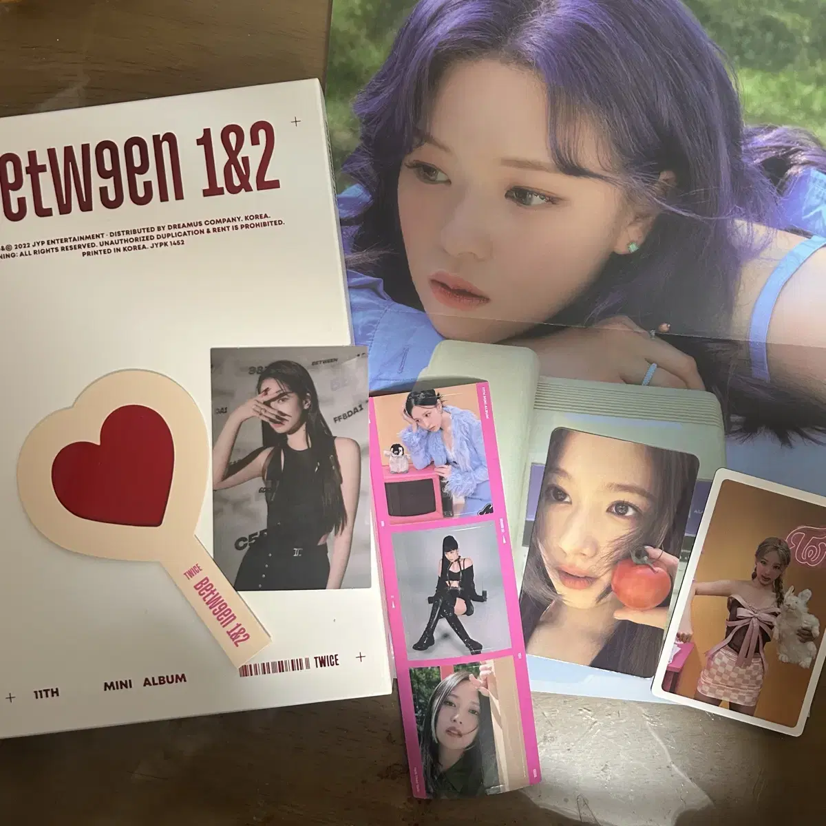 Twice Between One and Two album photocard including sana nayeon dahyun jeongyeon mina