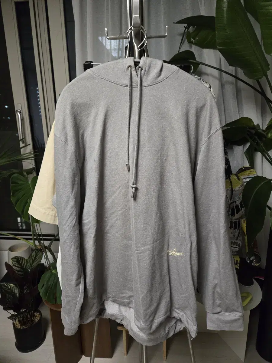 Solid Homme Gray Semi Oversized Hoodie