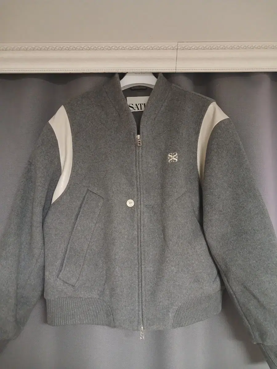 Setter 23FW Varsity Jacket Gray