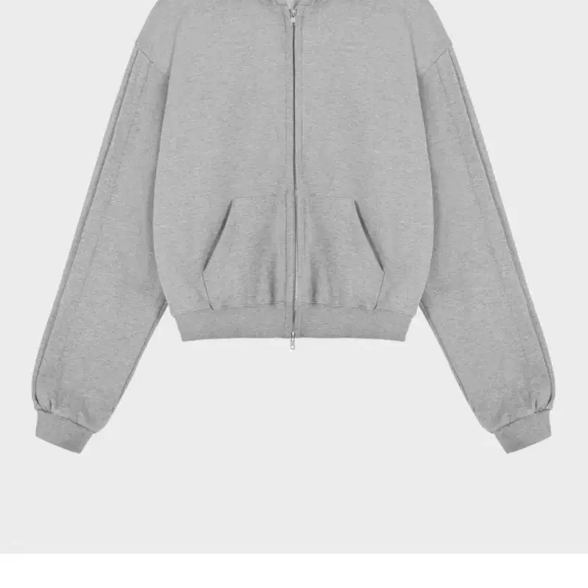 준느 JNE T16 Grey Pleat Zip-up Hoodie L사이즈