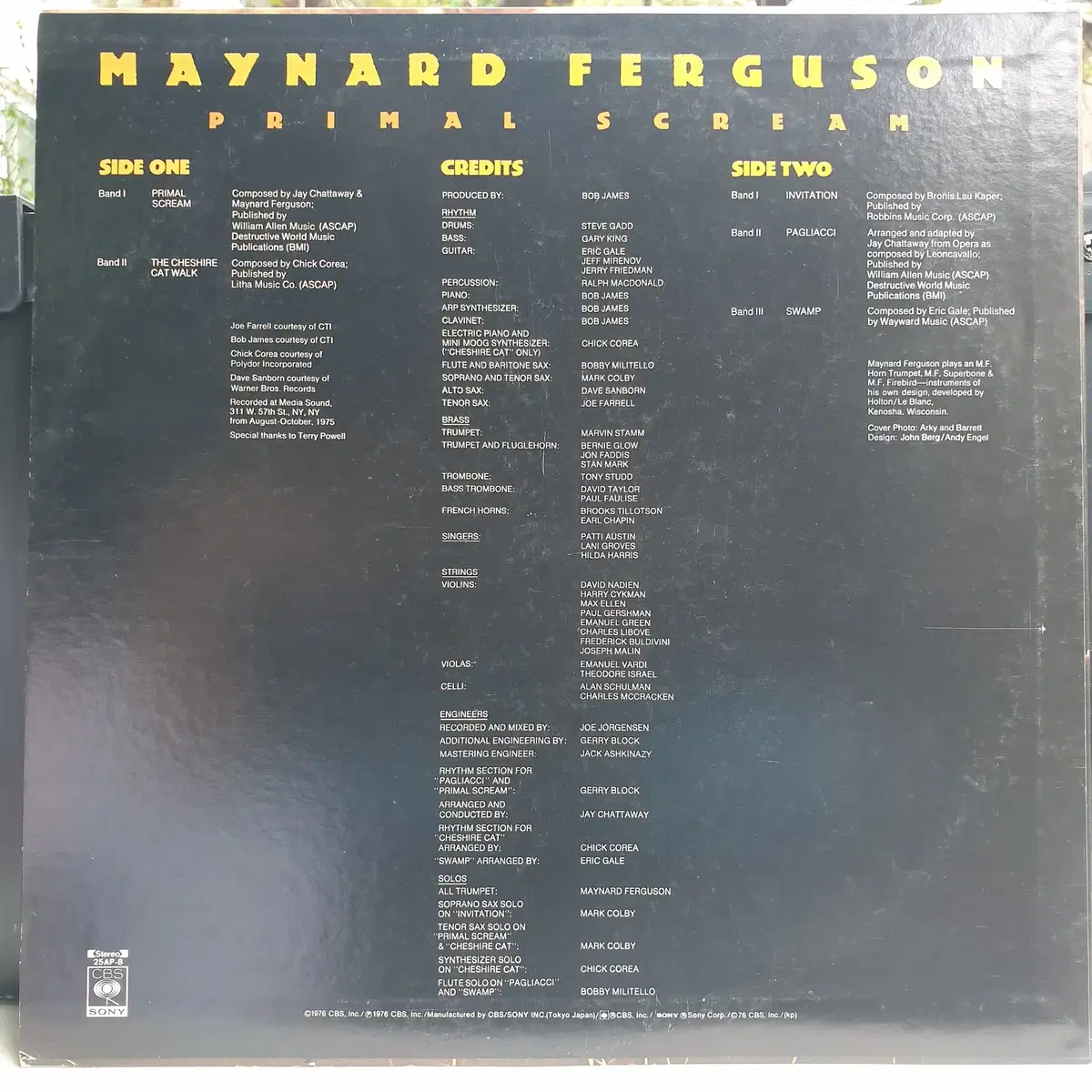 [중고LP] Maynard Ferguson / Primal Scream