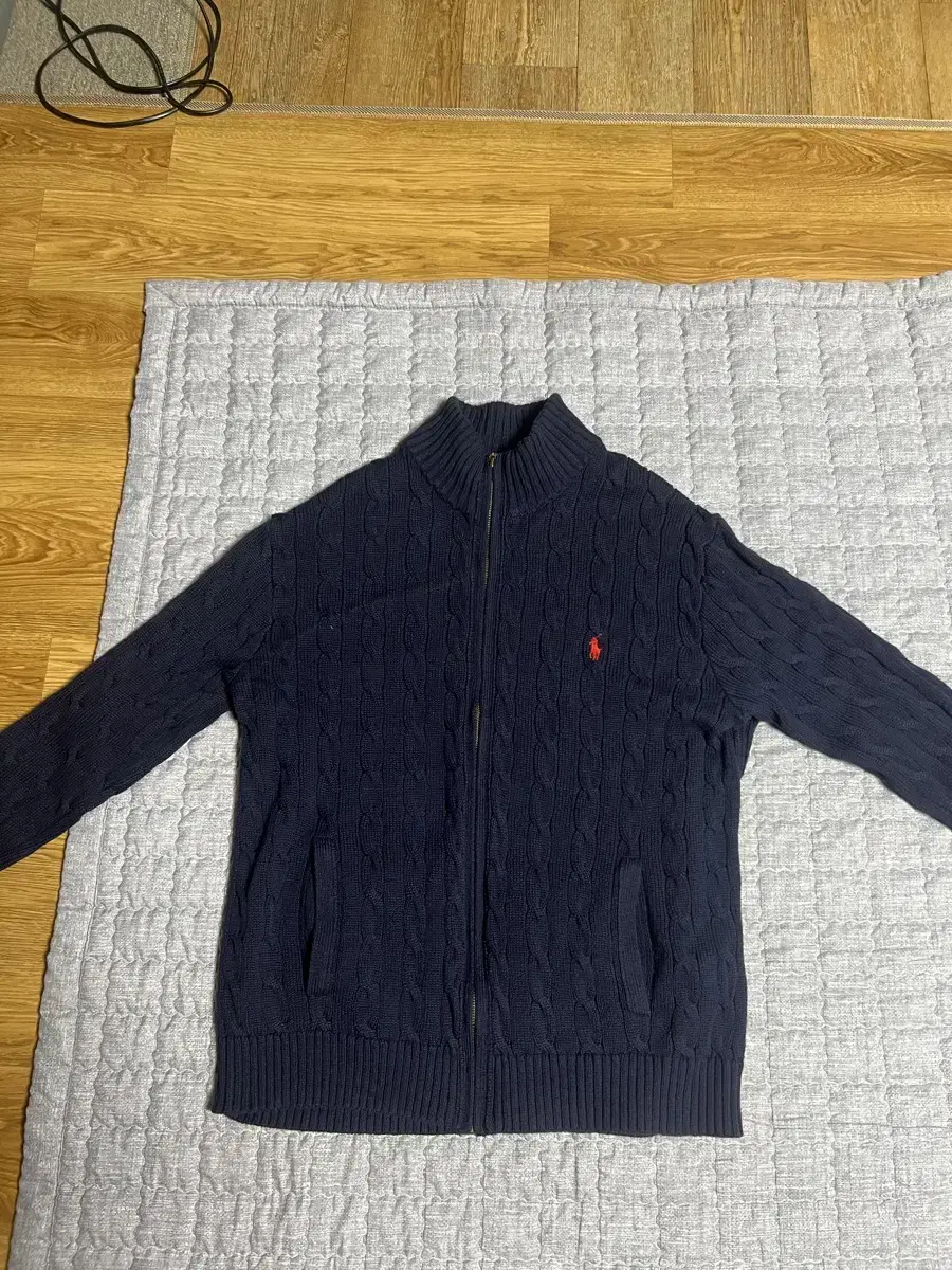 Polo Knit Pretzel Zip Up Selling