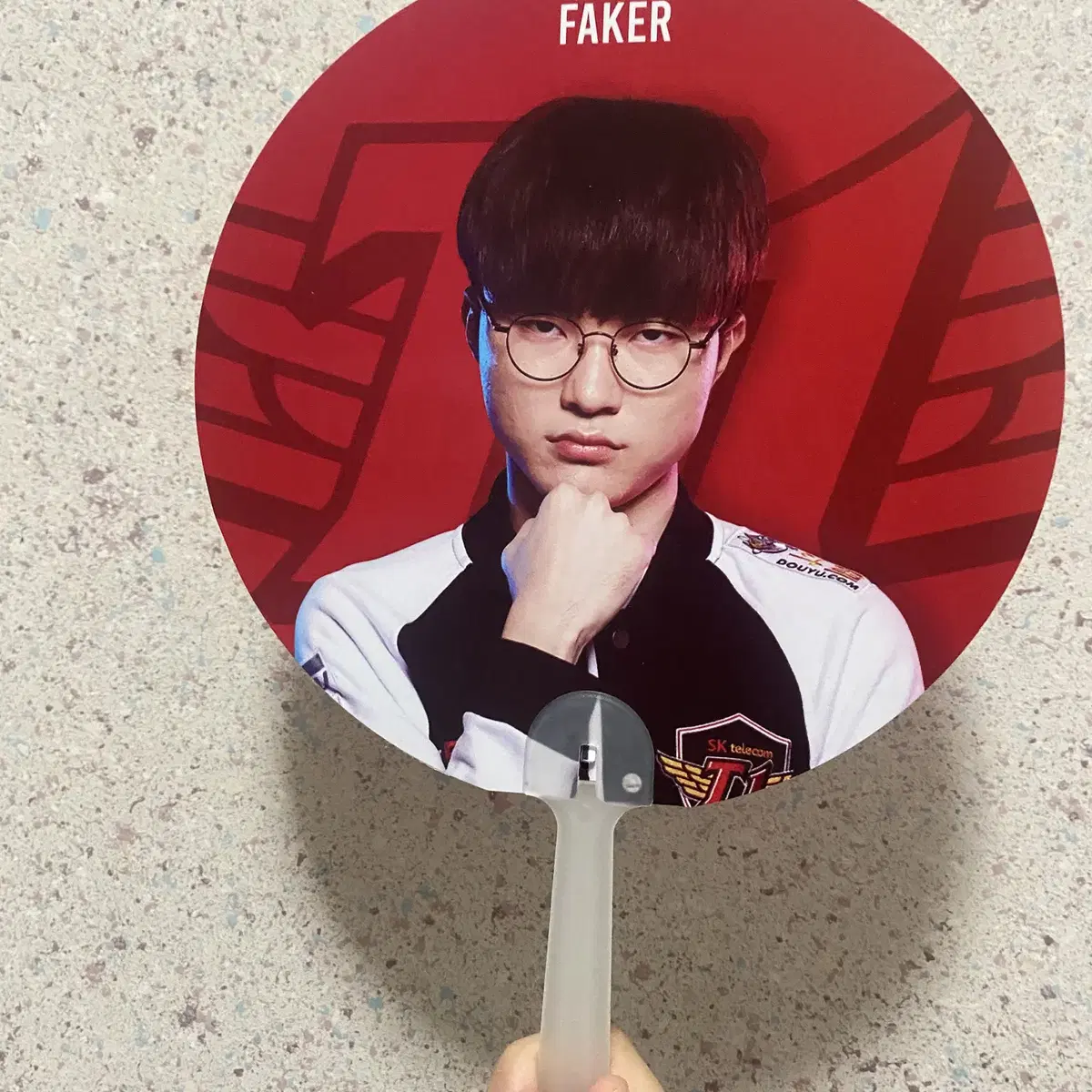 티원 t1 faker 페이커 클레브 굿즈 부채 klevv