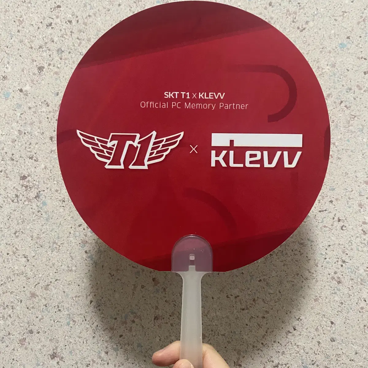 티원 t1 faker 페이커 클레브 굿즈 부채 klevv