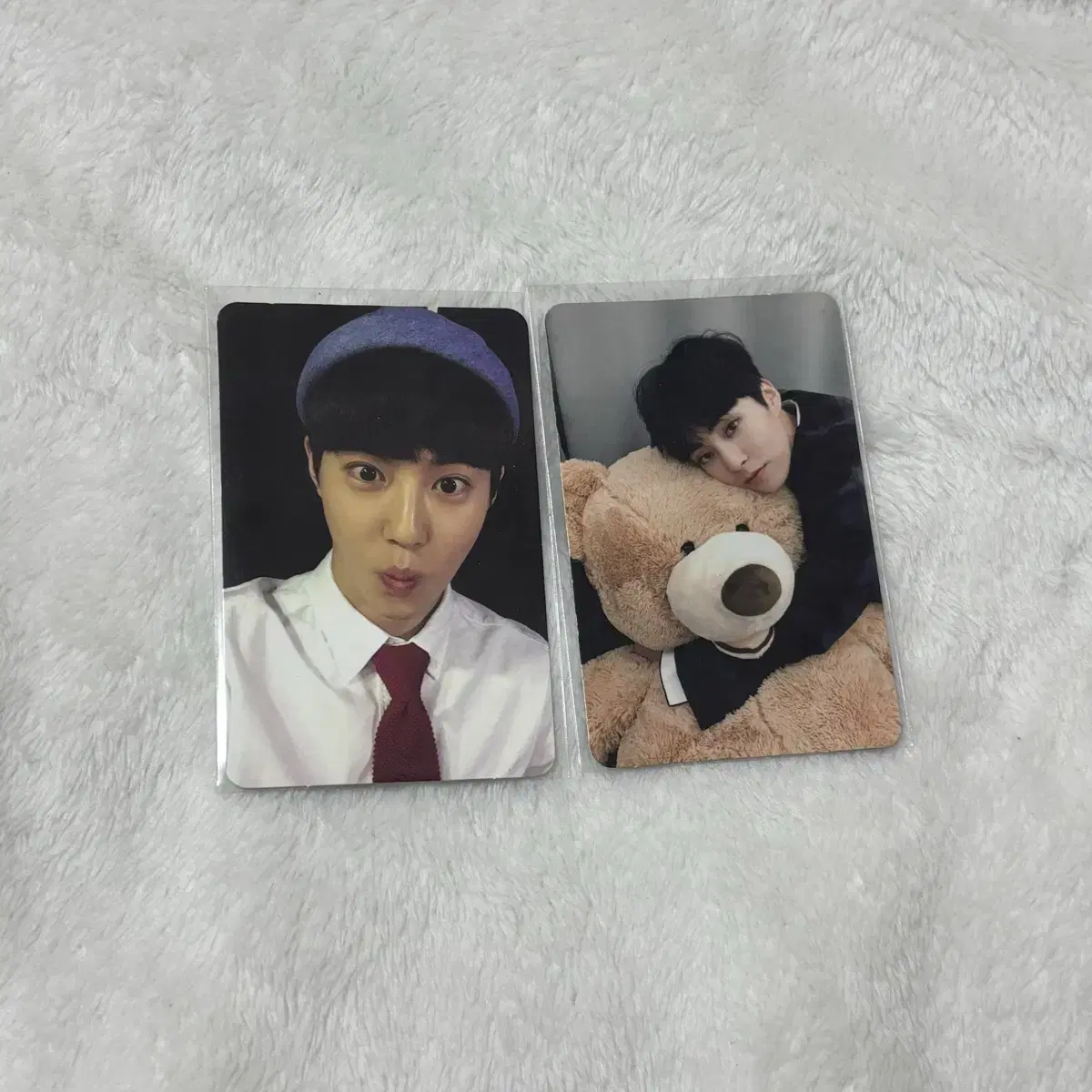 EXO EXO xiumin suho Gomdoll Minseok photocard Photocard Lupmirate Universe Merchandise