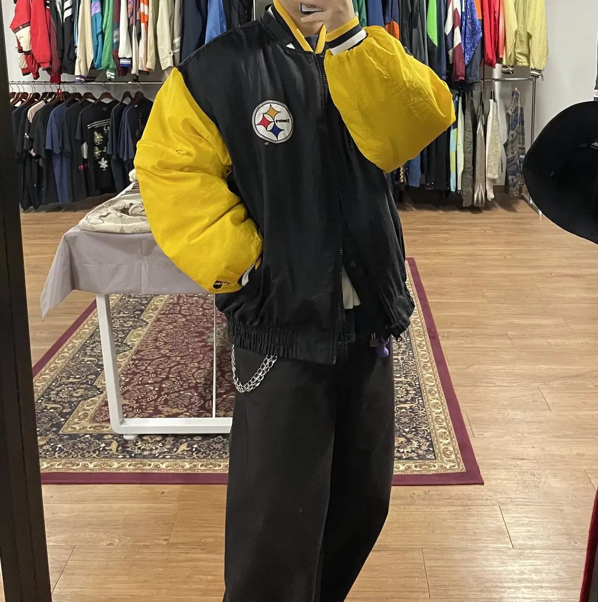 90s Pro Layer Pittsburgh Steelers Team Reversible Jumper