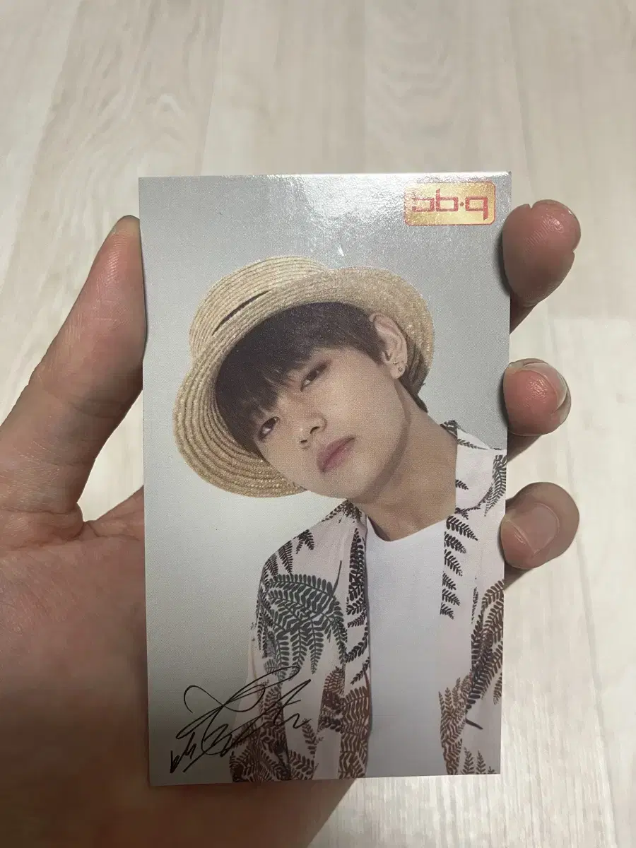 Bangtan v Bibi Q photocard BBQ Photo Card bts Kim Taehyung