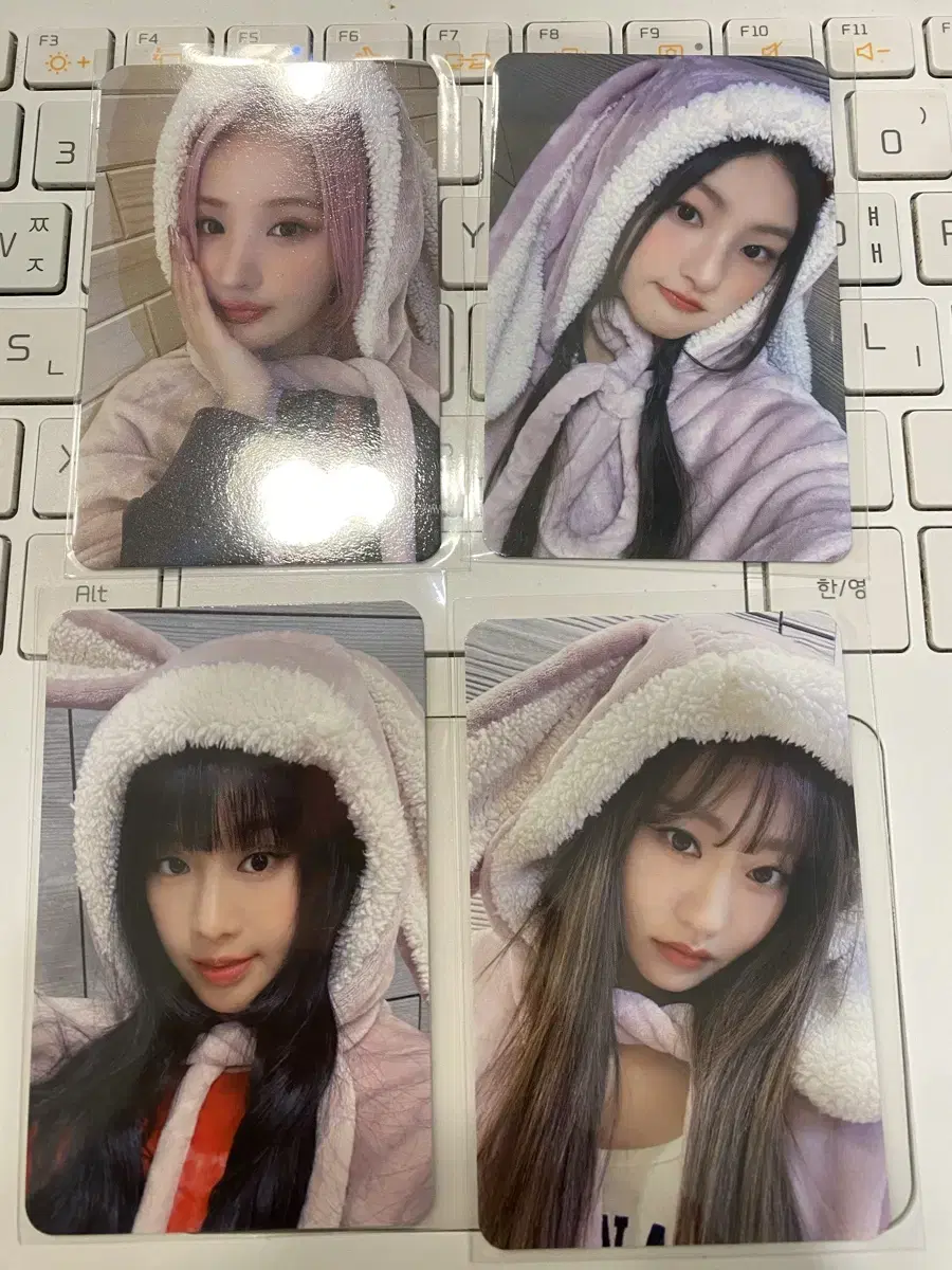 Kiss of Life Bontoubi makestar bunny blanket photocard poka