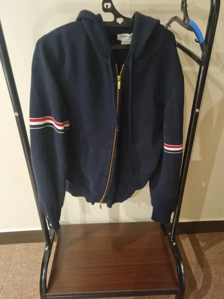 Thom Browne Armband Hooded Zip Up Sale