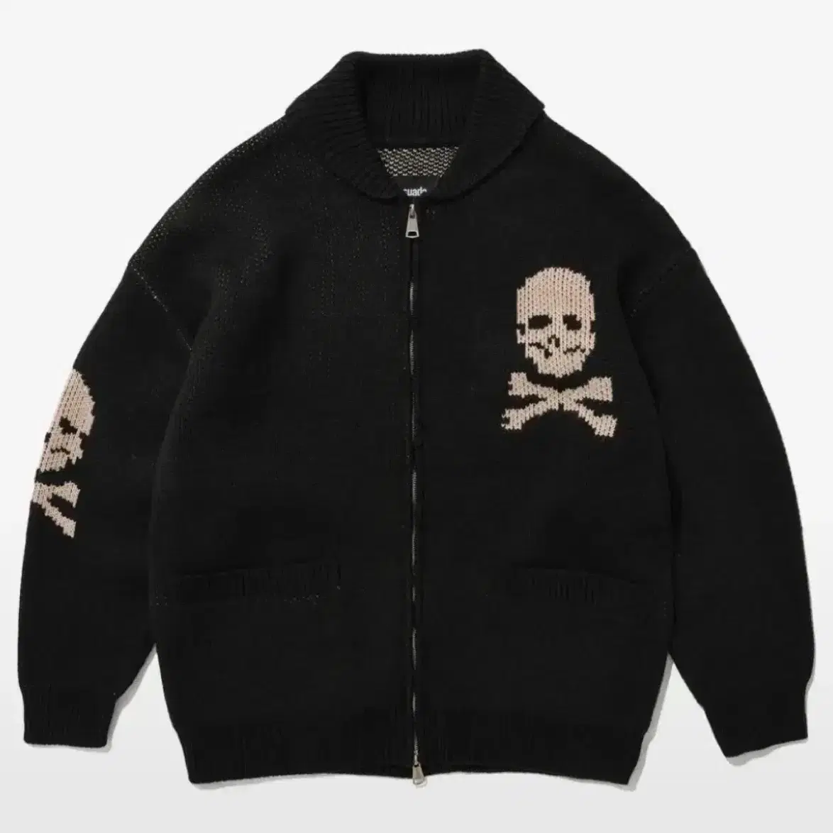 스웨이드 suade skull cowichan sweater jacket