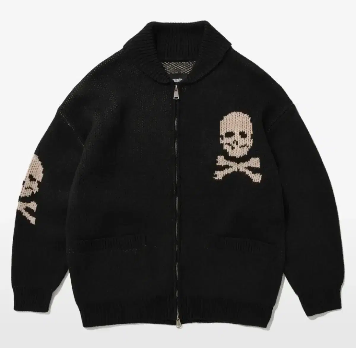 스웨이드 suade skull cowichan sweater jacket