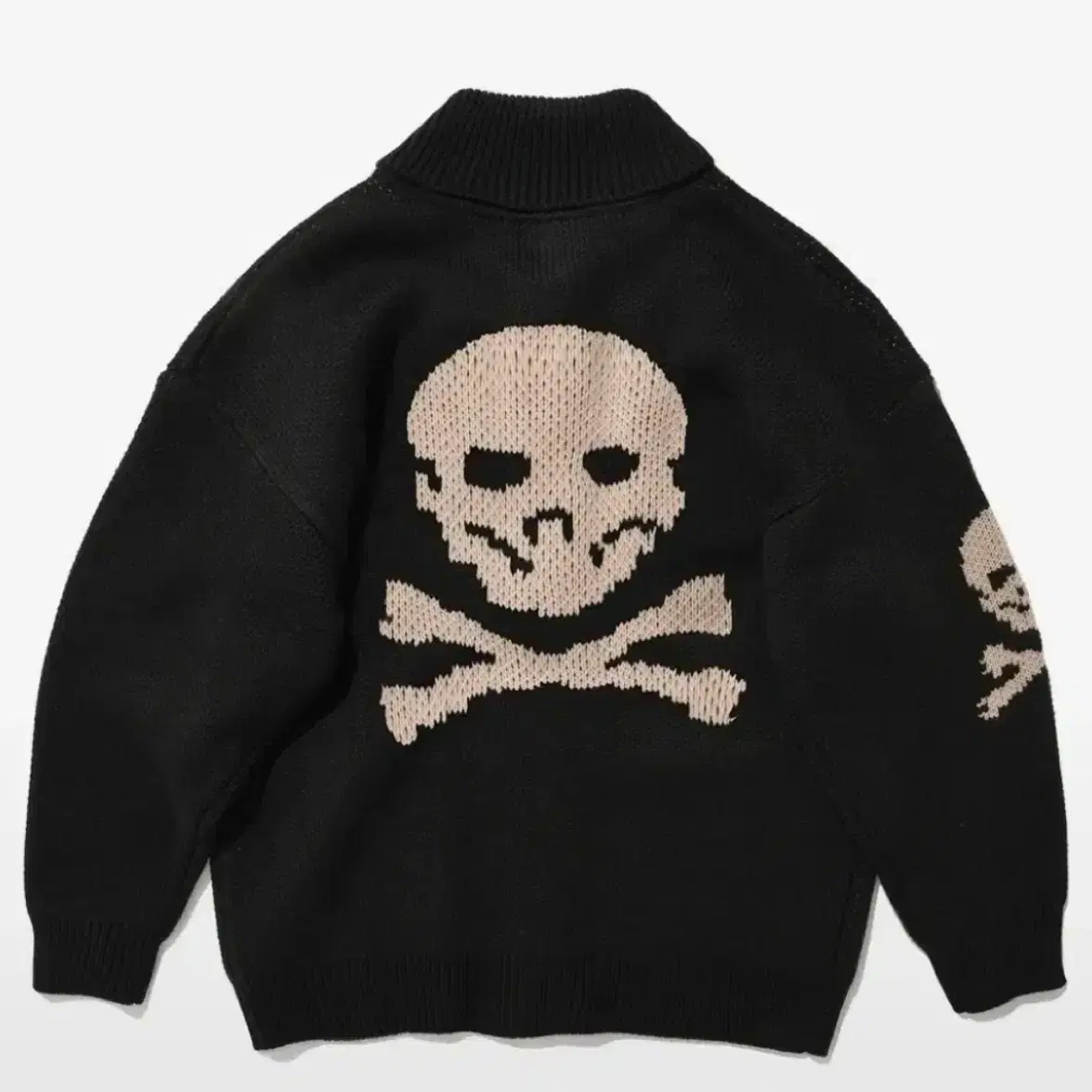 스웨이드 suade skull cowichan sweater jacket