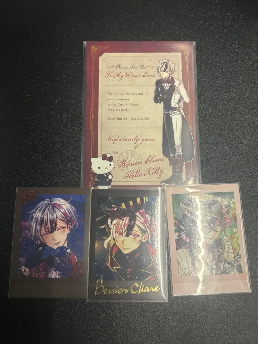 Demon Butler and Black Cat Akuneko Varian San Rio postcard Rare Pasha in Bulk