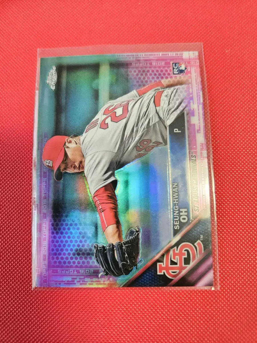 오승환 2016 Topps Chrome 핑크 리플렉터 루키 카드