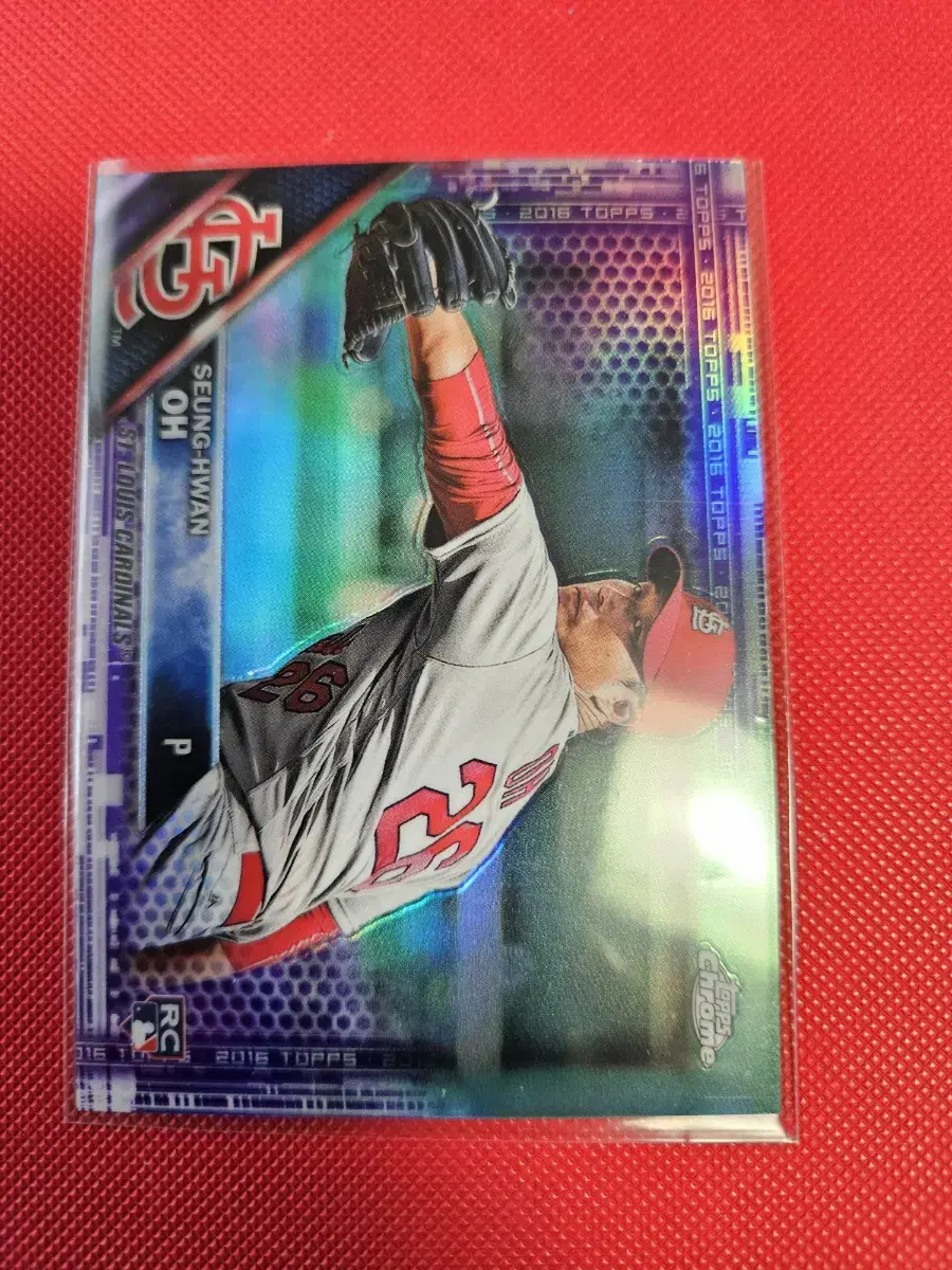 오승환  2016 Topps Chrome 퍼플 리플렉터 루키 카드