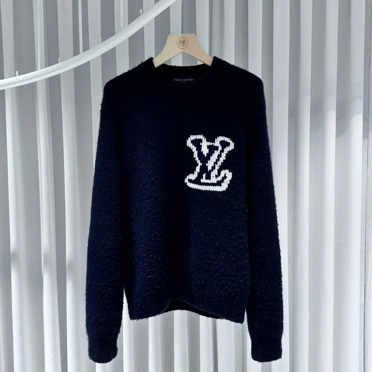 Louis Vuitton Intarsia Knit Dark Navy / S