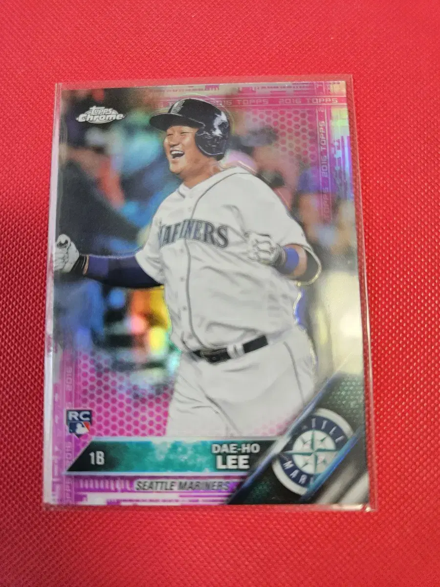 이대호 2016 Topps Chrome 핑크 리플렉터 루키 카드