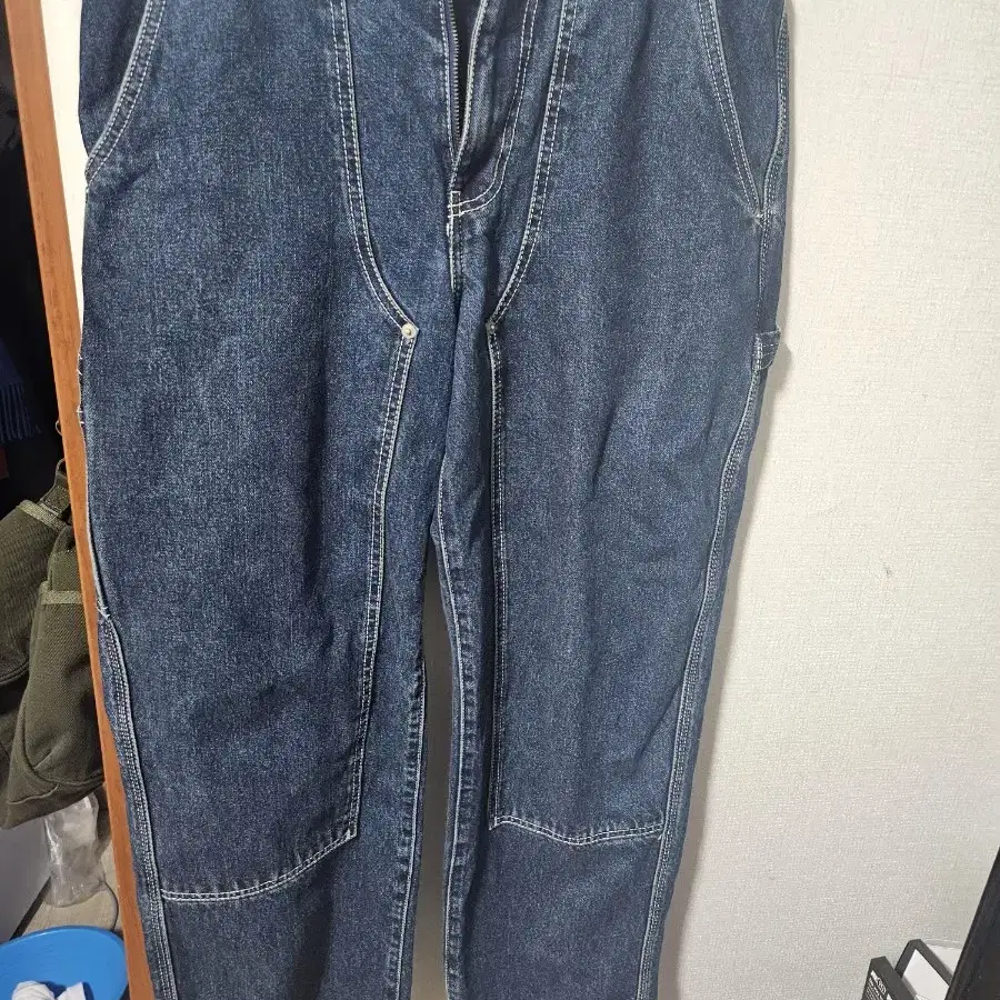 S) 디스이즈네버뎃 Denim Carpenter Pant Blue