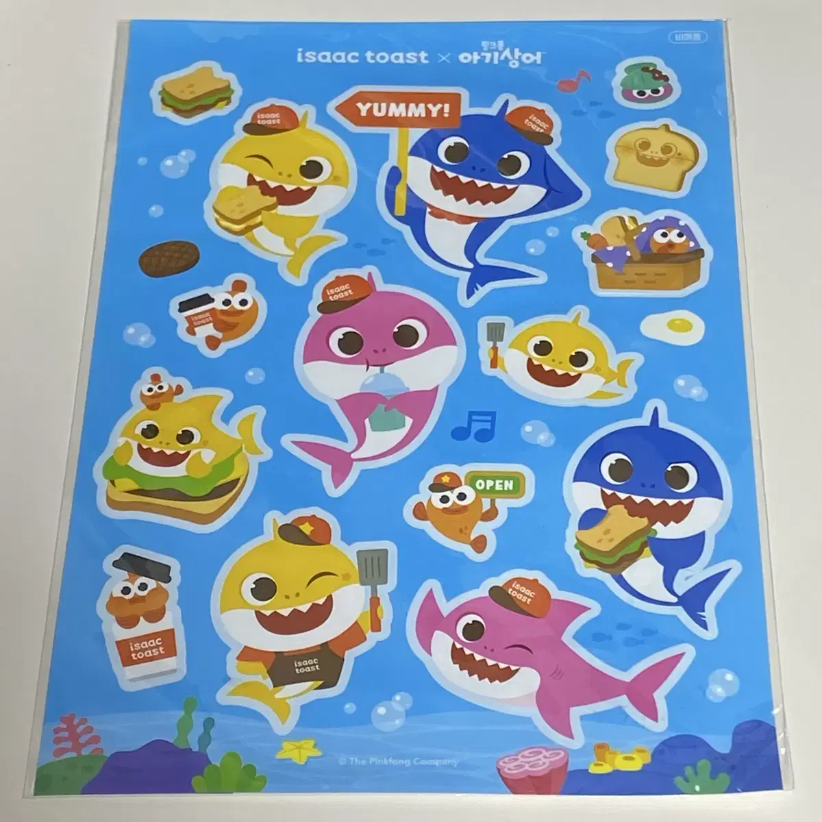 Isaac Toast Baby Shark Sticker