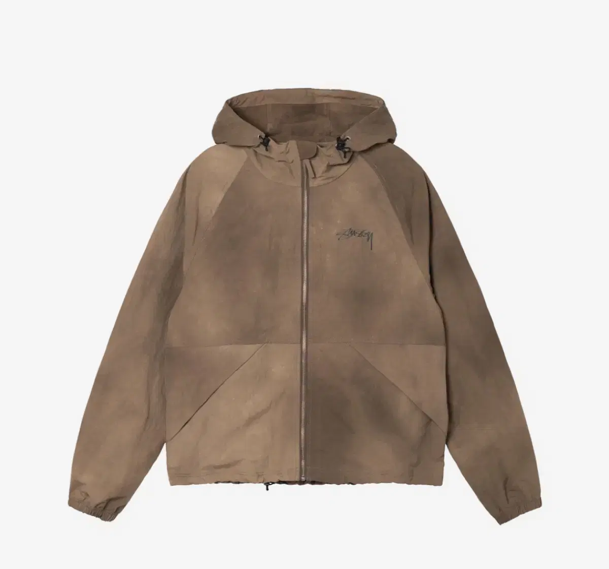 Stussy Wave Beach Shell Jacket Brown M