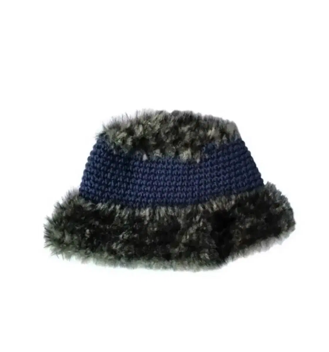 미수아바흐브 MISU A BARBE furry hat blue