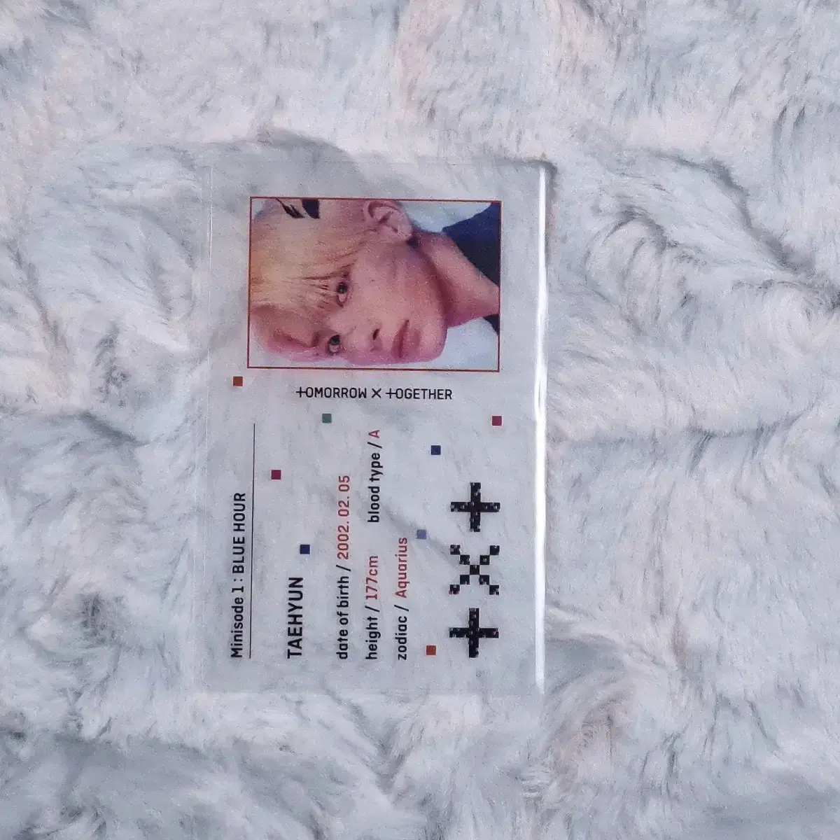 Taehyun Taehyun Bloo Hour Photo Card photocard txt