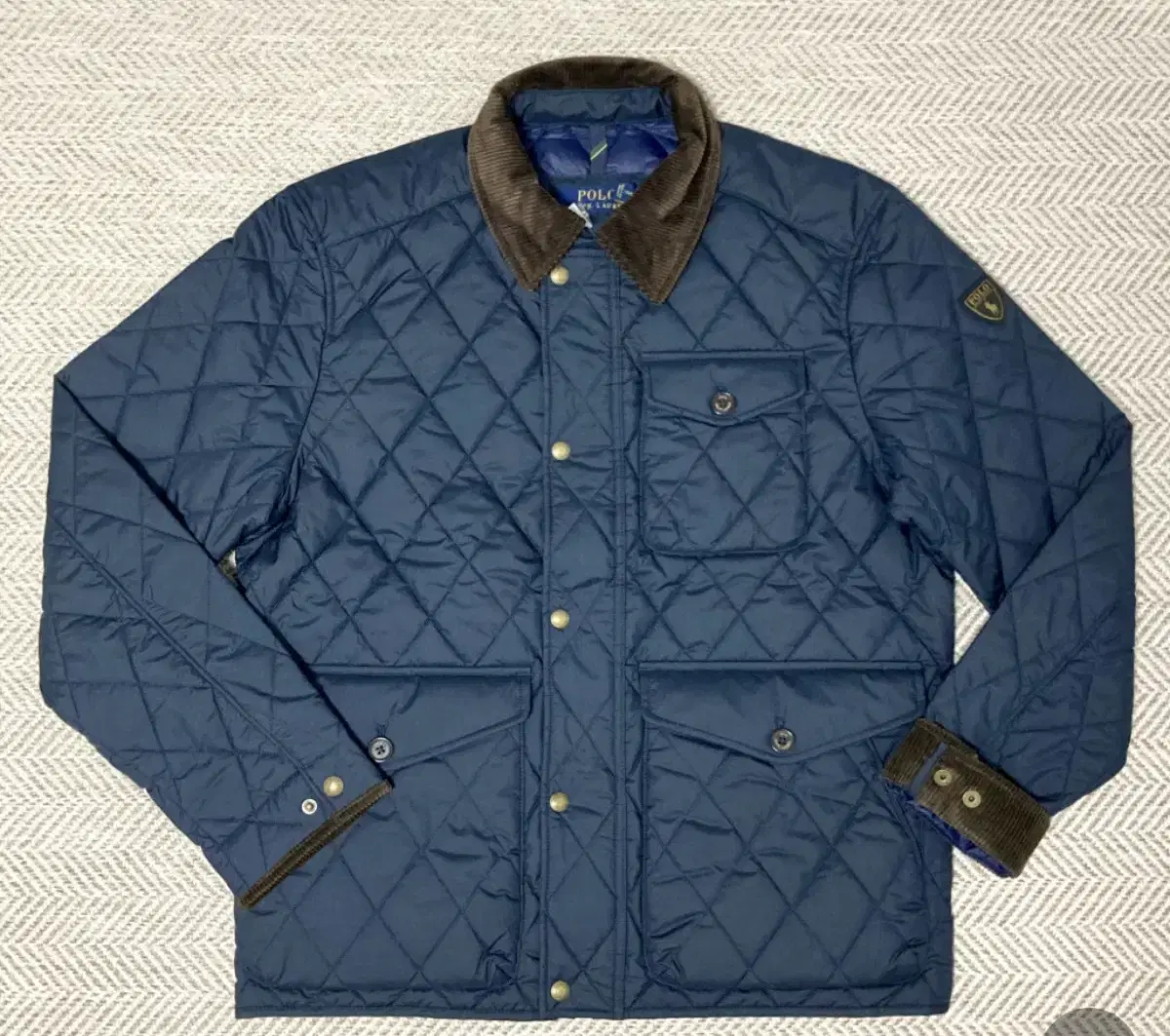 Polo Quilted Jacket Navy ConditionGood M (100)