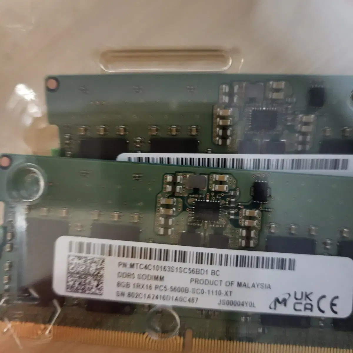 노트북용 램 DDR5 8G 5600 새제품