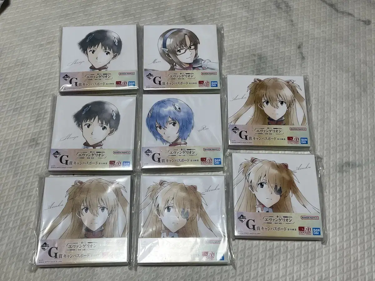 Evangelion First Lottery G,I Subprizes sold in bulk of 15