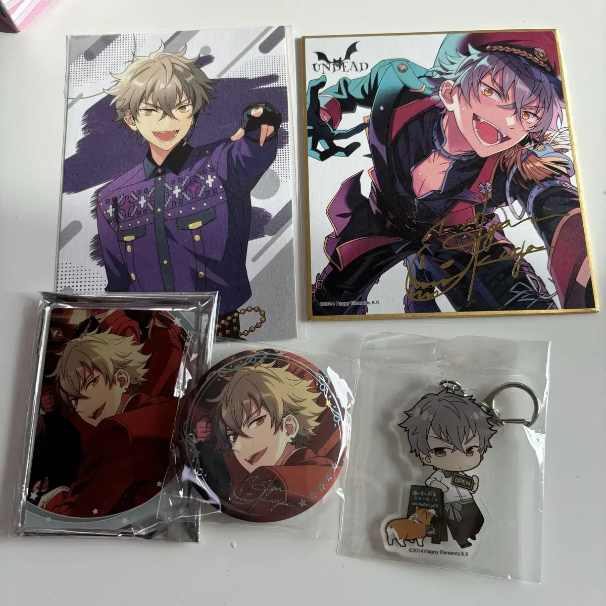 Angsta Undead Koga 5th AnniversaryCan BadgeAcrylic StandColored PaperKeyring6th AnniversaryPostcard