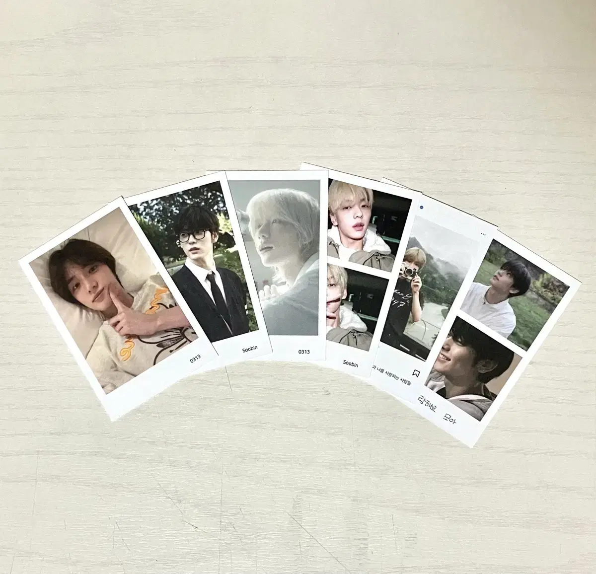 txt unofficial goods wts (photomatic polaroid photocard handwritten choi soobin choi beomgyu