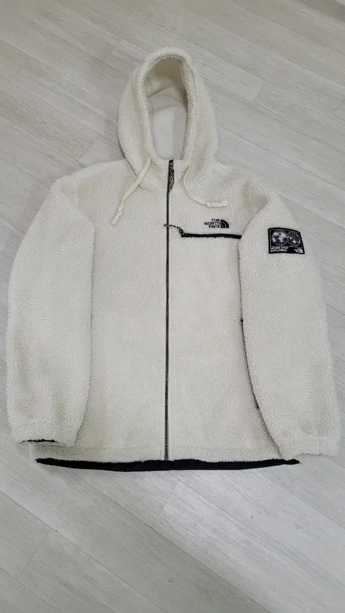 [105]North Face Ivory Yglobal Puffer Hooded Jacket XL DryO