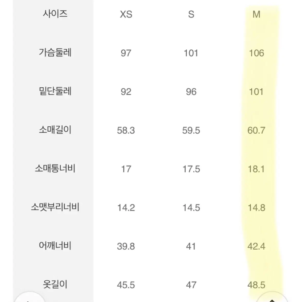 택포) 에잇세컨즈 겨울자켓 M