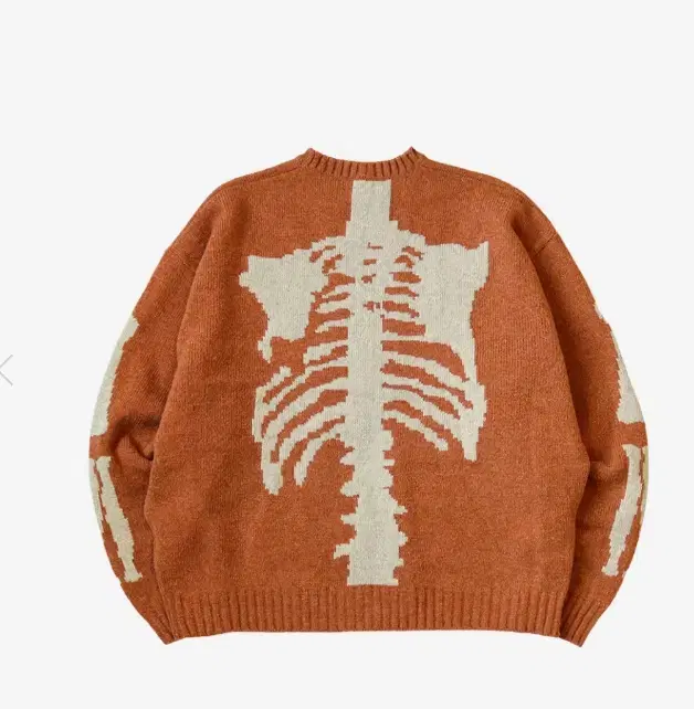 [1] Capital 5G Wool Bone Crewneck Sweater Orange