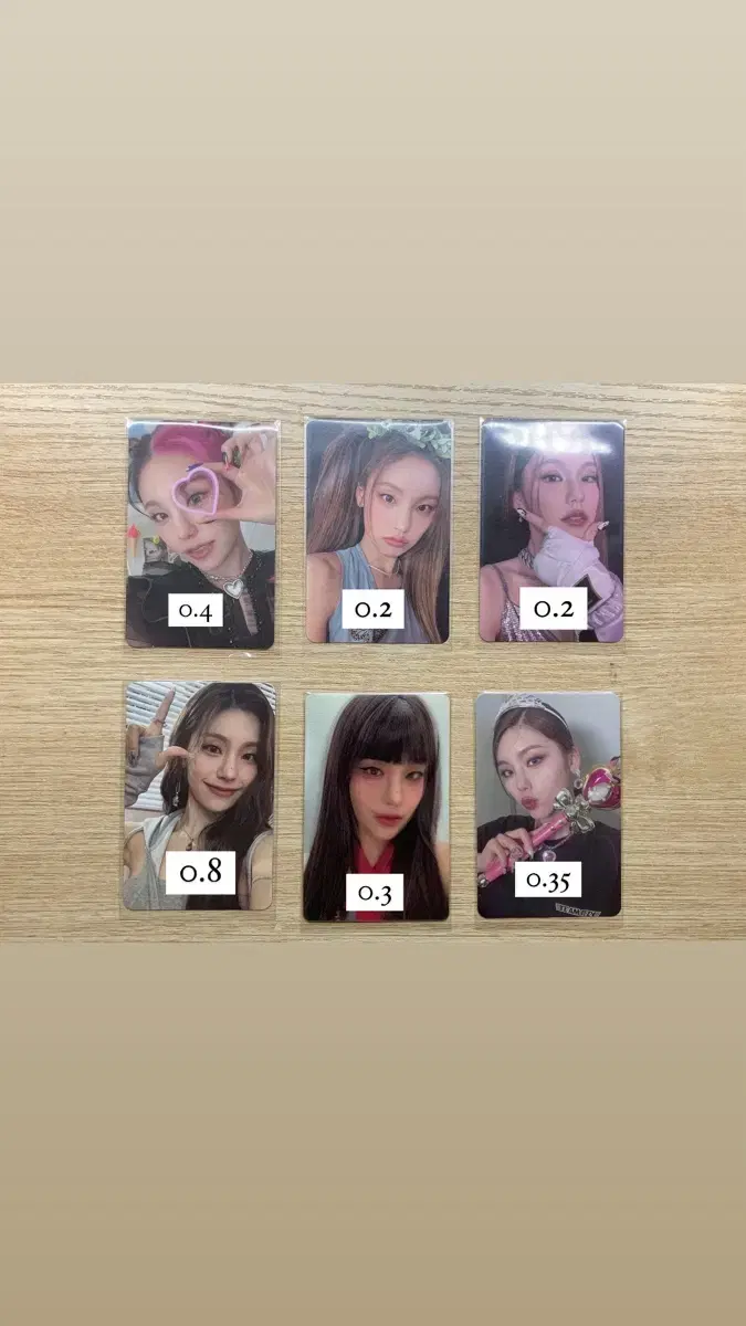 Itzy photocard, album sells components