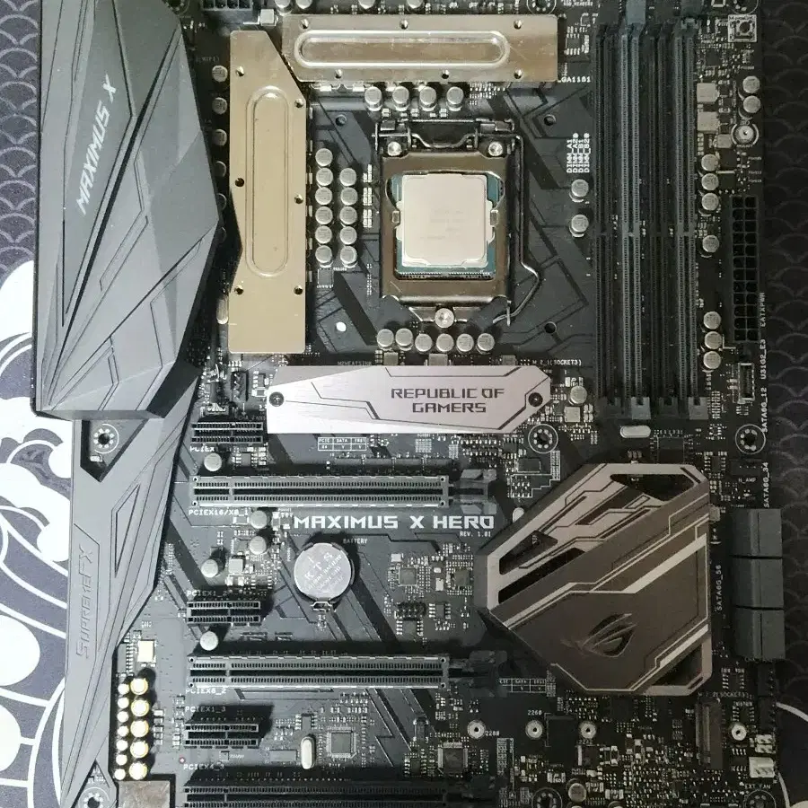 i7 8700k(뚜따) + z370 MAXIMUS X HERO 메인보드