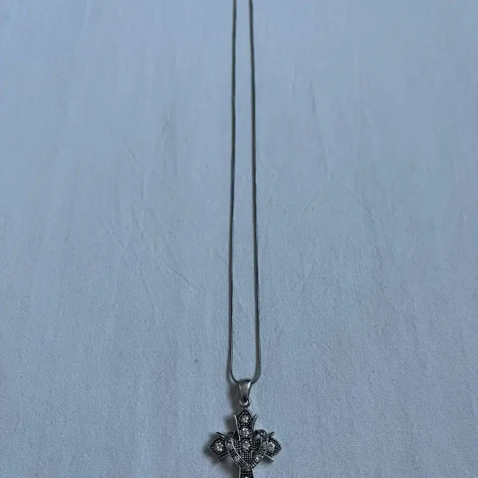 Cross&Heart Necklace Silver 925