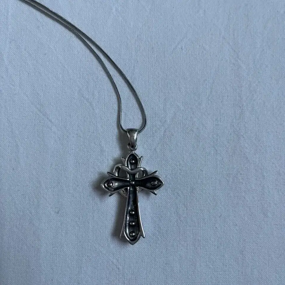 Cross&Heart Necklace Silver 925