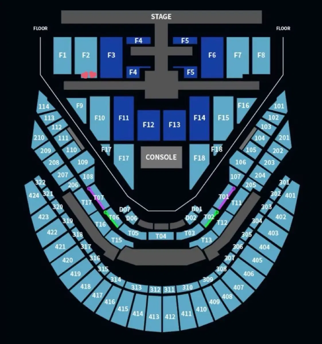 nct 127 콘서트 막콘 F2 돌출 1열 양도 엔시티 모멘텀