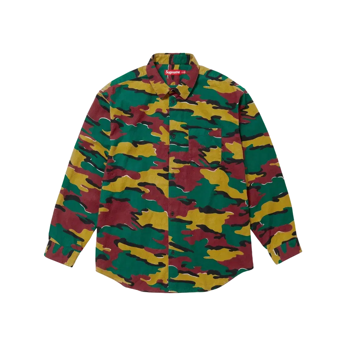 Same Day Shipping) Genuine M Supreme Flannel Shirt Camo 23FW Militant