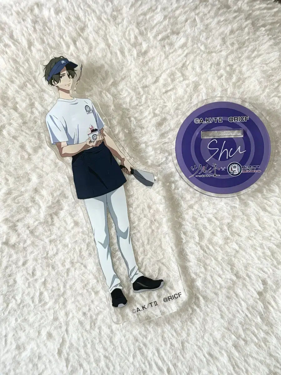 Tsurune Fujiwara Shu Cafe Ice Cream Acrylic Stand