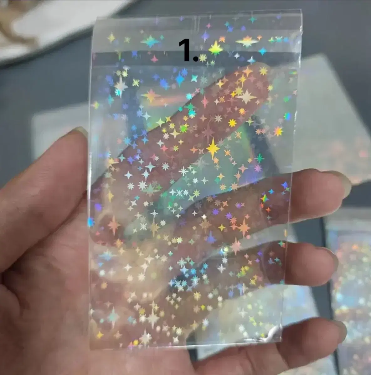 (New, unused) photocard opp hologram envelope photocard sleeves photocard packaging supplies