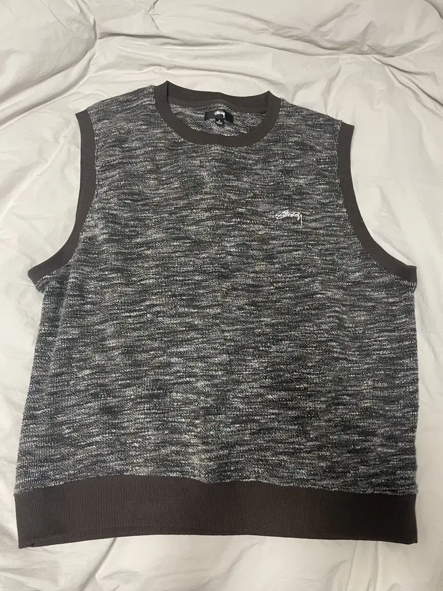 [L] Stussy Maled Knit Vest