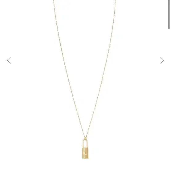 글로니 LOCK INITIAL NECKLACE (GOLD)