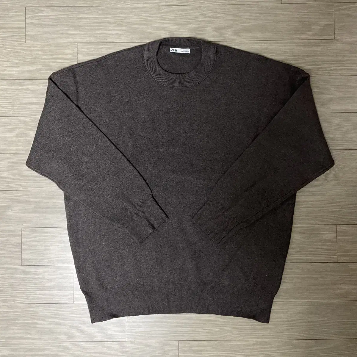 Zara Dark Brown Knit Pullover